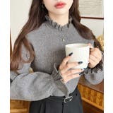 キャンディスリーブリブニットプルオーバー | moment+ | 詳細画像29 