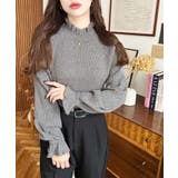 キャンディスリーブリブニットプルオーバー | moment+ | 詳細画像30 