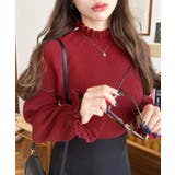 キャンディスリーブリブニットプルオーバー | moment+ | 詳細画像35 