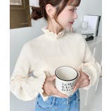 キャンディスリーブリブニットプルオーバー | moment+ | 詳細画像8 