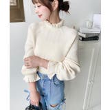 キャンディスリーブリブニットプルオーバー | moment+ | 詳細画像9 