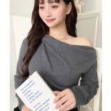 ワンショルドレープリブニットプルオーバー12G | moment+ | 詳細画像29