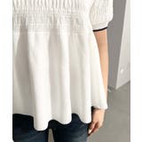 クロシェ編み5分袖ペプラムニットプルオーバー | moment+ | 詳細画像10 