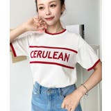 ロゴライン半袖ニットプルオーバー | moment+ | 詳細画像10 