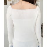 スクエアネックSSリブニットプルオーバー | moment+ | 詳細画像10 