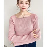 スクエアネックSSリブニットプルオーバー | moment+ | 詳細画像23 