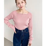 スクエアネックSSリブニットプルオーバー | moment+ | 詳細画像24 