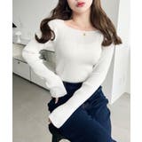 スクエアネックSSリブニットプルオーバー | moment+ | 詳細画像5 