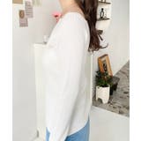 スクエアネックSSリブニットプルオーバー | moment+ | 詳細画像9 