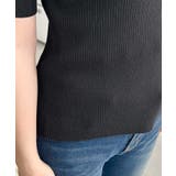 クロスストラップSS半袖リブニットプルオーバー | moment+ | 詳細画像15 