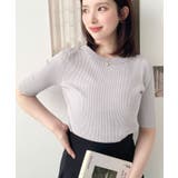 グレー/クルーネック | 選べるネックデザイン アンチピリング＋抗UV＋自宅で洗える！ホールガーメント半袖… | moment+