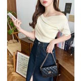 フレンチスリーブワンショルドレープカットソー | moment+ | 詳細画像27