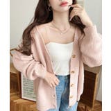 VネックルーズMIXニットカーディガン | moment+ | 詳細画像34 