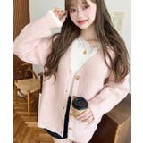 VネックルーズMIXニットカーディガン | moment+ | 詳細画像38 