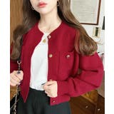 Wポケット金ボタンニットカーディガン | moment+ | 詳細画像24 