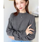 グレー系1 | 選べるネックデザイン。ホールガーメントニットプルオーバー | moment+
