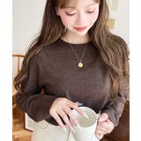 ブラウン系 | 選べるネックデザイン。ホールガーメントニットプルオーバー | moment+