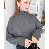 グレー系2 | 選べるネックデザイン。ホールガーメントニットプルオーバー | moment+