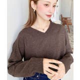 ブラウン | 選べるネックデザイン。ホールガーメントニットプルオーバー | moment+