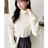 ホワイト系2 | 選べるネックデザイン。ホールガーメントニットプルオーバー | moment+