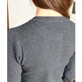 袖配色ヘンリーネックリブニットプルオーバー | moment+ | 詳細画像16 