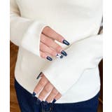 アシメカットアウトリブニットプルオーバー | moment+ | 詳細画像10 