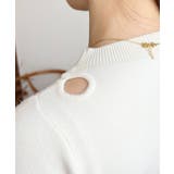 アシメカットアウトリブニットプルオーバー | moment+ | 詳細画像12 