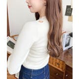 アシメカットアウトリブニットプルオーバー | moment+ | 詳細画像5 