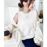 ショルダースリットニットプルオーバー | moment+ | 詳細画像2 