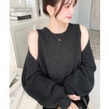 ショルダースリットニットプルオーバー | moment+ | 詳細画像20 