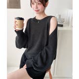 ショルダースリットニットプルオーバー | moment+ | 詳細画像21 