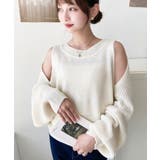 ショルダースリットニットプルオーバー | moment+ | 詳細画像3 