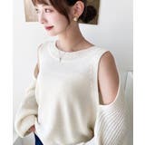 ショルダースリットニットプルオーバー | moment+ | 詳細画像6 