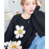 フラワージャガードニットプルオーバー | moment+ | 詳細画像24 