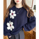 フラワージャガードニットプルオーバー | moment+ | 詳細画像25 