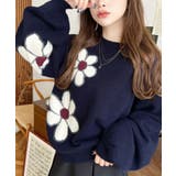 フラワージャガードニットプルオーバー | moment+ | 詳細画像26 