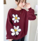 フラワージャガードニットプルオーバー | moment+ | 詳細画像29 