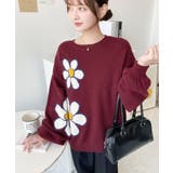 フラワージャガードニットプルオーバー | moment+ | 詳細画像31 