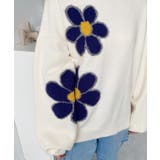 フラワージャガードニットプルオーバー | moment+ | 詳細画像9 