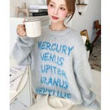 モヘアタッチジャガードロゴニットプルオーバー | moment+ | 詳細画像43 