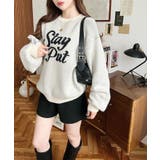 ジャガードビッグロゴニットプルオーバー | moment+ | 詳細画像3