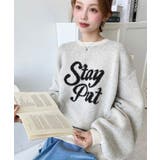 ジャガードビッグロゴニットプルオーバー | moment+ | 詳細画像6