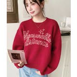 ラインロゴジャガードニットプルオーバー | moment+ | 詳細画像32 