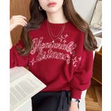 ラインロゴジャガードニットプルオーバー | moment+ | 詳細画像38 