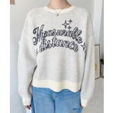 ラインロゴジャガードニットプルオーバー | moment+ | 詳細画像6 