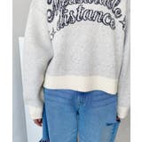 ラインロゴジャガードニットプルオーバー | moment+ | 詳細画像9 