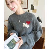 ハートワンポイントロゴニットプルオーバー | moment+ | 詳細画像15