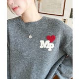 ハートワンポイントロゴニットプルオーバー | moment+ | 詳細画像16