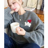 ハートワンポイントロゴニットプルオーバー | moment+ | 詳細画像17