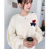 ハートワンポイントロゴニットプルオーバー | moment+ | 詳細画像2